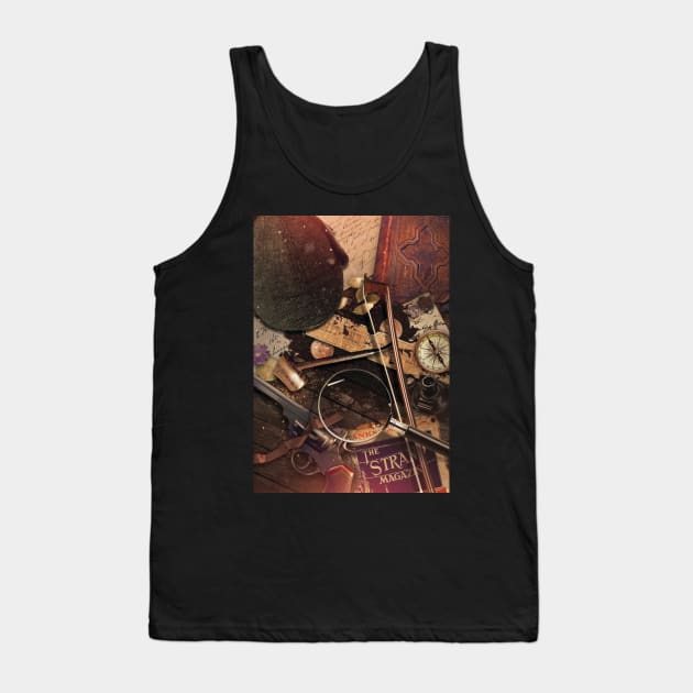 Sherlock Holmes' Table Tank Top by GaudaPrime31